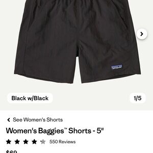 Patagonia Women's Athletic Shorts - Black